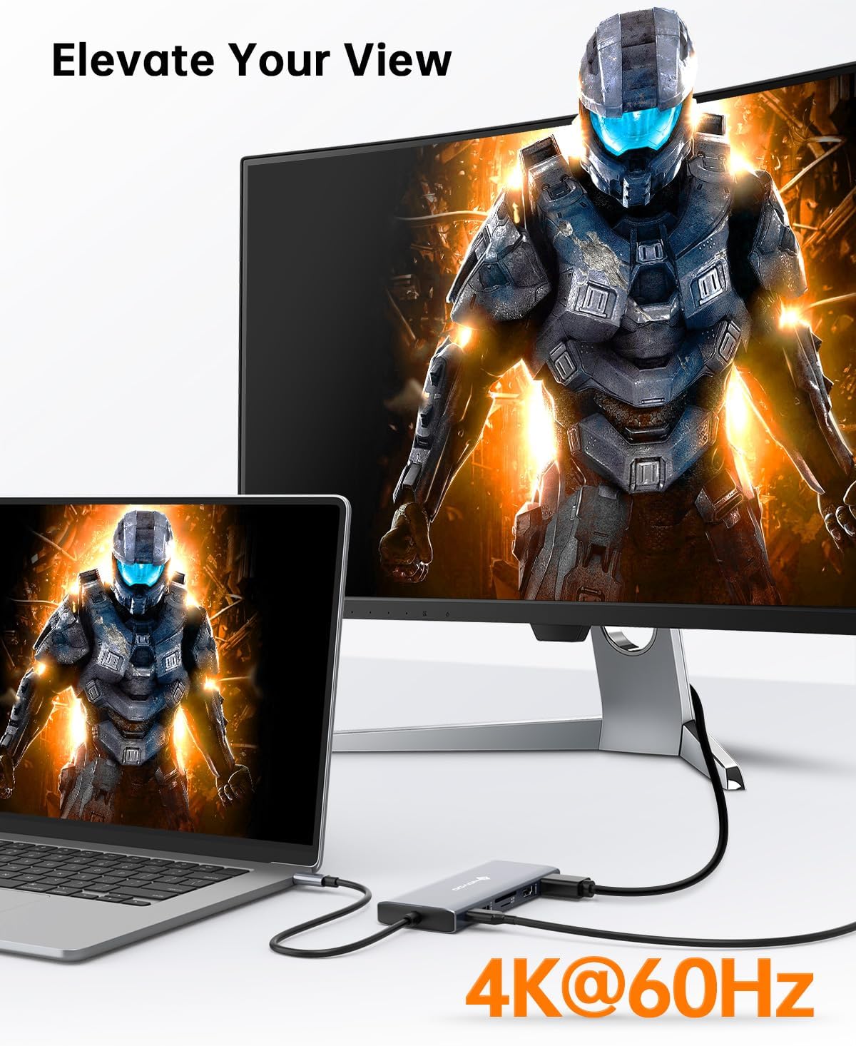 Thumbnail 2 de NOVOO USB-C Docking Station (12-in-1) for Dual Monitors with 2× HDMI, VGA & 100W PD charging