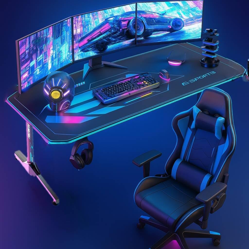 Detalle 2 de Himimi Mesa Gaming 160x75 cm