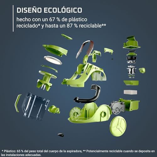 Detalle de Rowenta RO7C30EA Green Force Aspiradora ciclónica para parqué 🧹