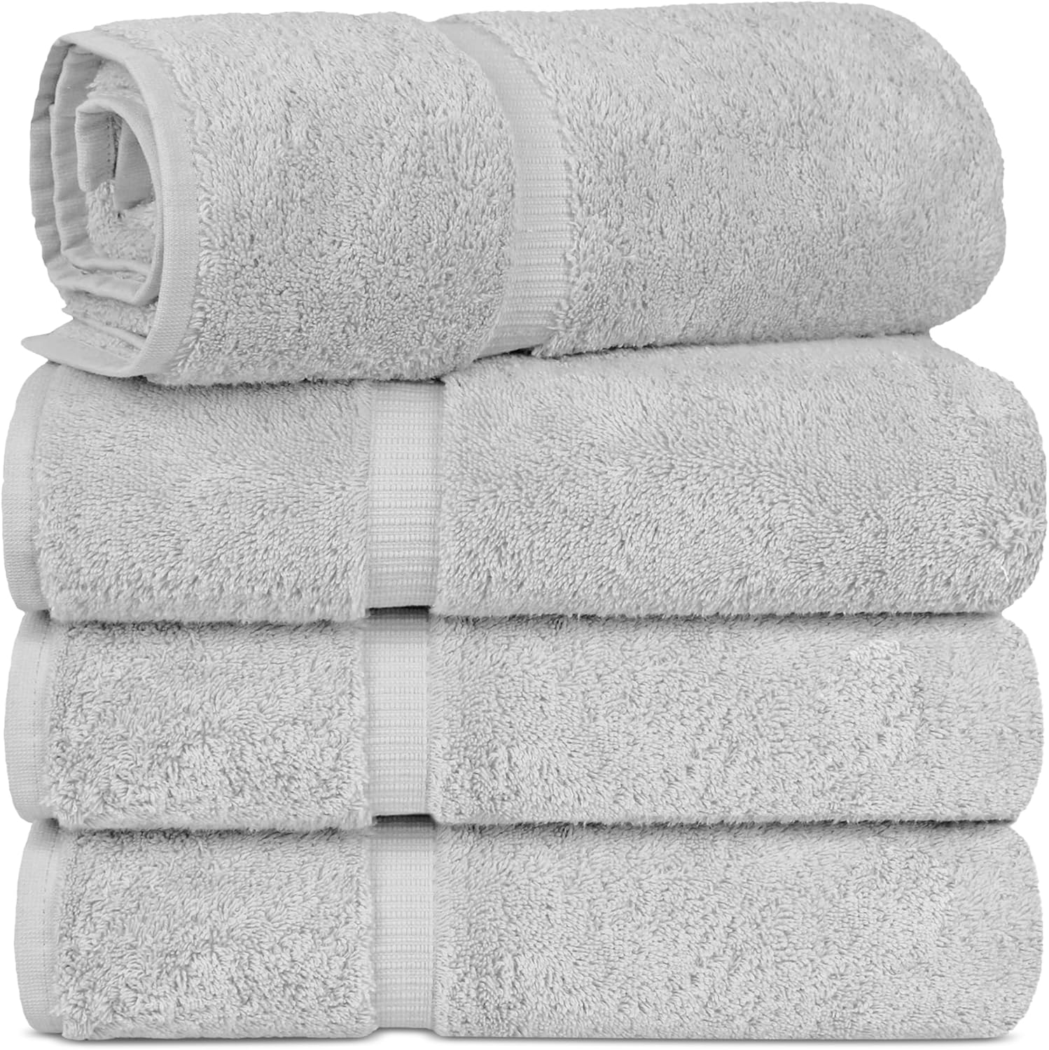 Thumbnail 6 de Chakir Turkish Linens 100% Cotton Premium Bath Sheets (35"x70" - Gray)