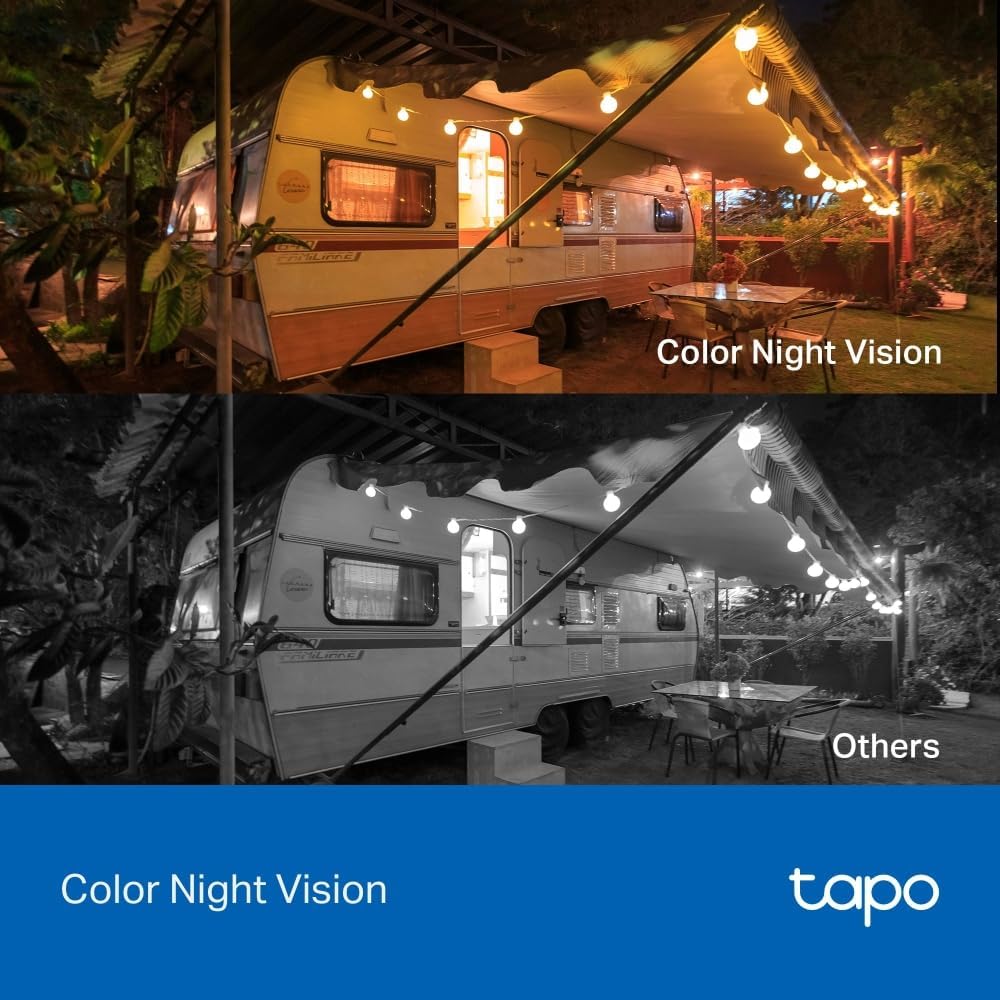 Detalle de Tapo C411 2K 3MP Battery Security Camera Outdoor: Wire-Free, Color Night Vision and Solar