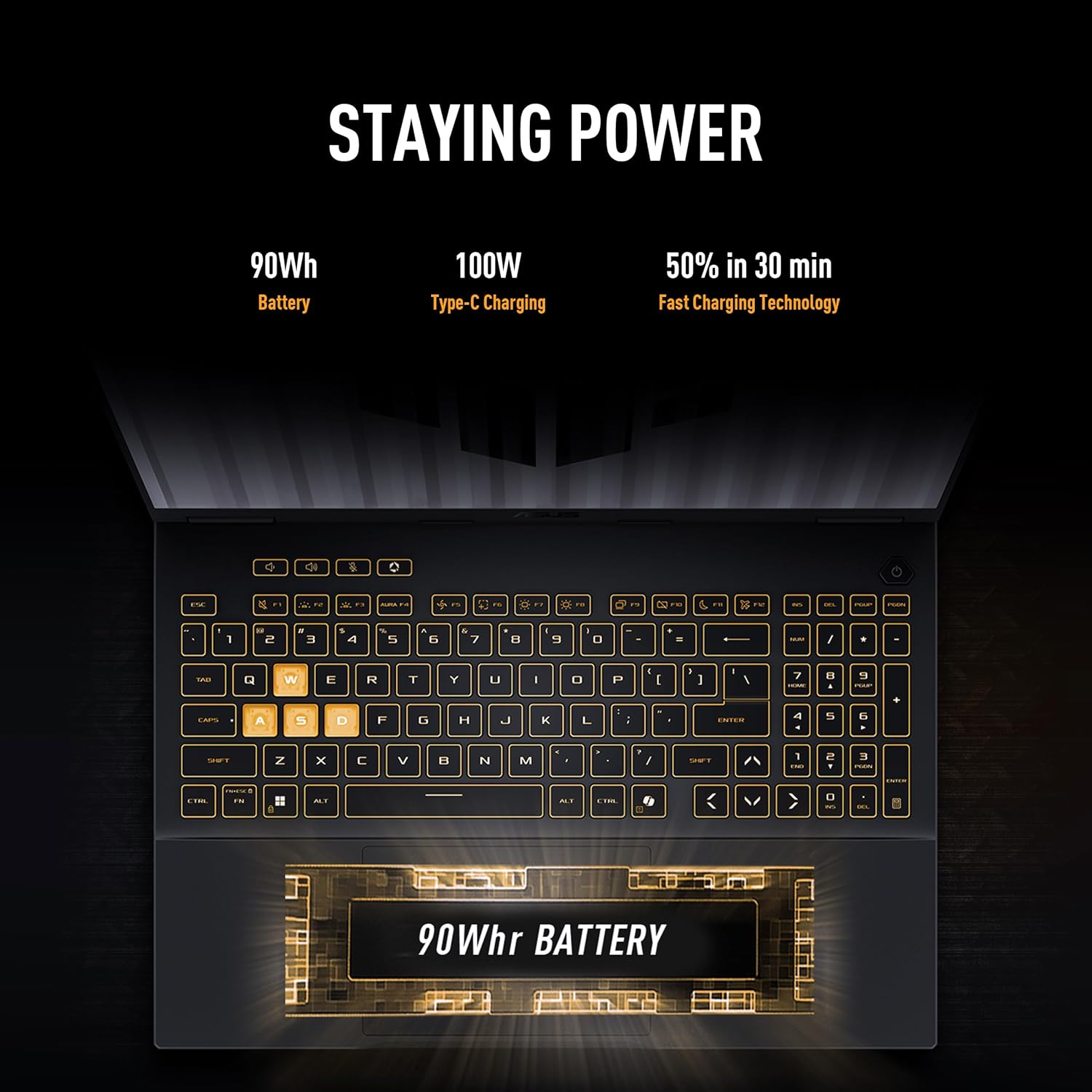 Thumbnail 2 de ASUS TUF Gaming F16 (2025) — 16" FHD+ 165Hz gaming laptop with Intel Core i5-13450HX and NVIDIA GeForce RTX 5050