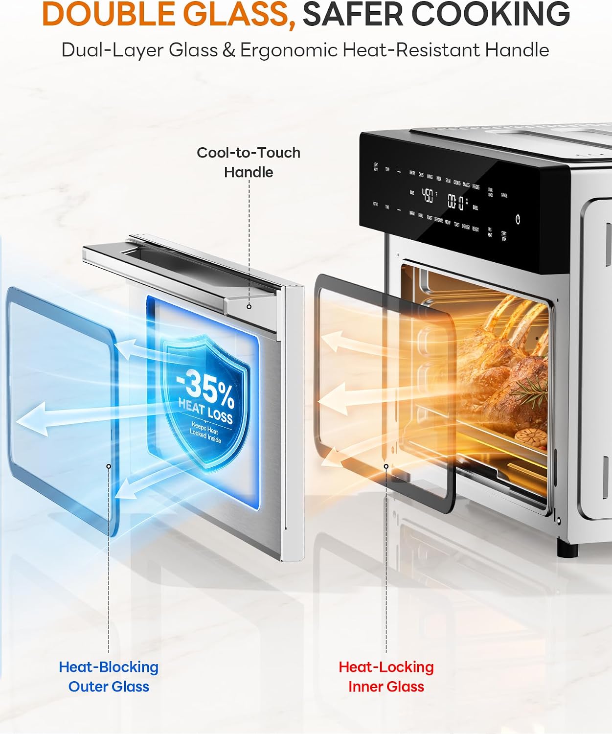 Thumbnail 6 de Air Fryer Toaster Oven Combo 32QT