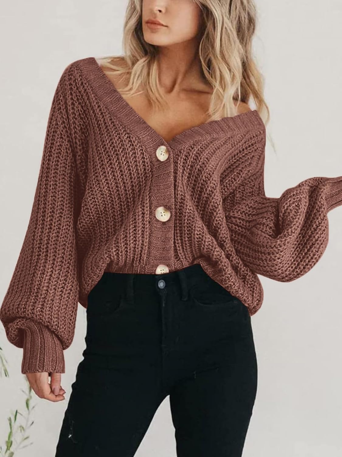 Thumbnail 5 de PRETTYGARDEN Women's Chunky Knit Open Front Cardigan: Cozy, Oversized Style for Everyday