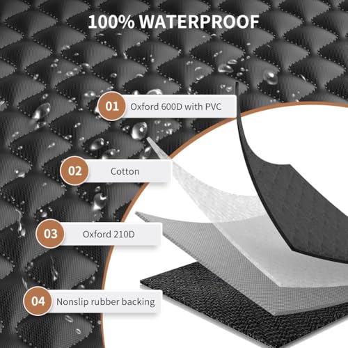 Thumbnail 4 de KYG Funda Coche para Perro – Funda protector de asiento con ventana de malla, impermeable y antideslizante (135x140 cm)