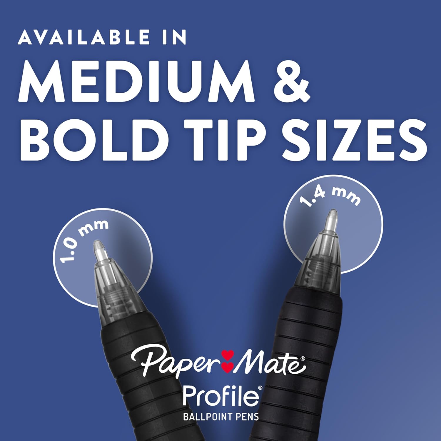 Thumbnail 6 de Paper Mate Profile Retractable Ballpoint Pens, Bold Point 1.4mm — Black, 36 Count