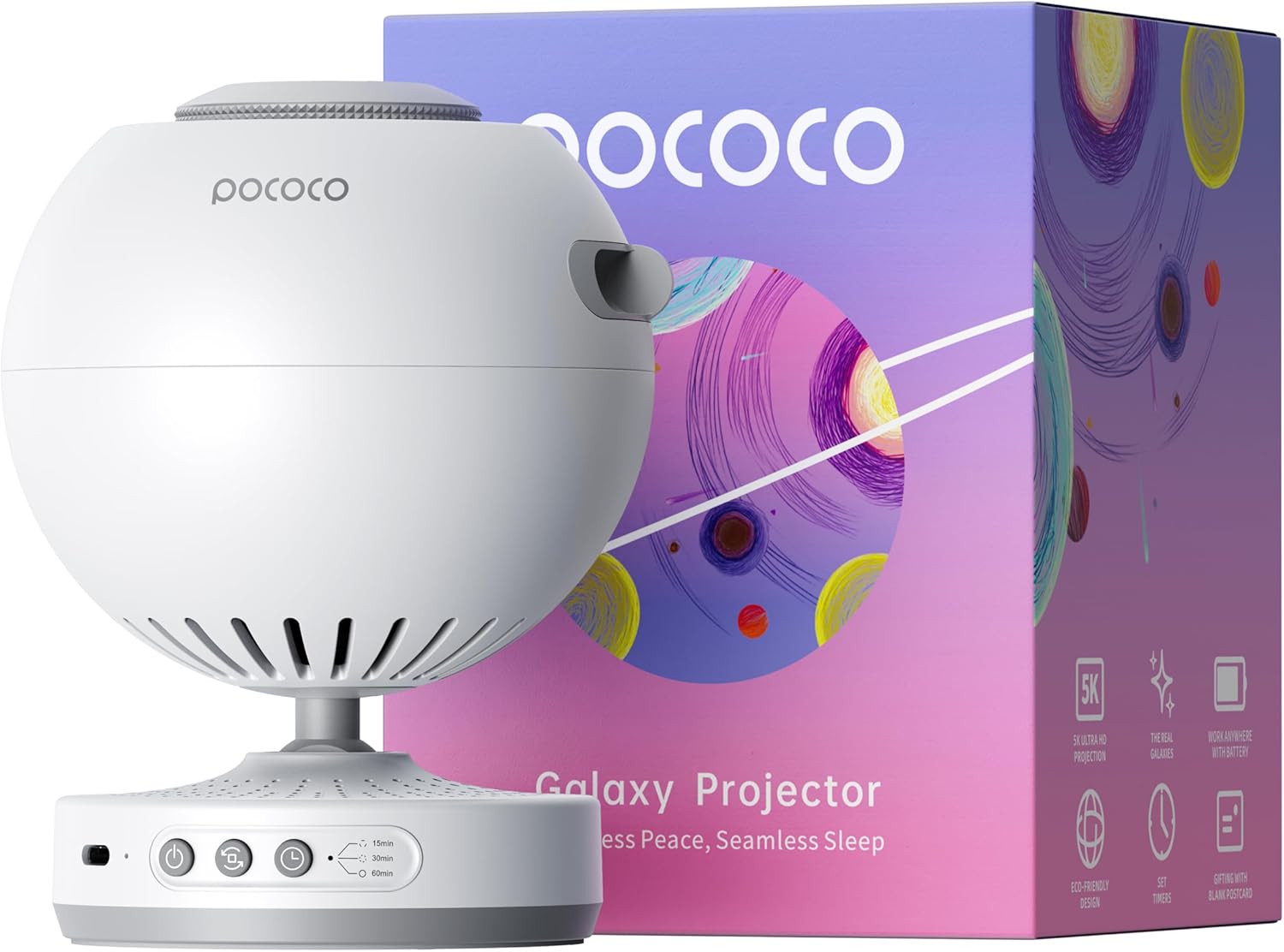 Detalle de POCOCO Sternenhimmel Projektor LED Galaxy Projektor fĂŒr Kinder đ