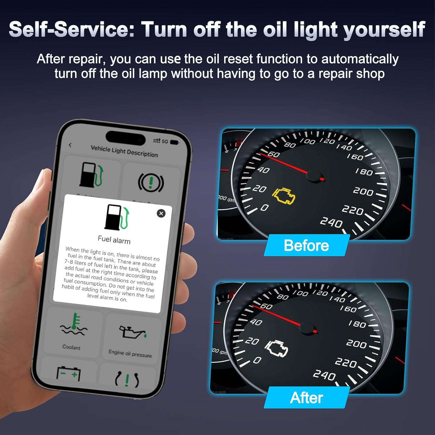 Detalle de OBD2 Diagnosegerät Bluetooth 5.4 – V011 OBD2 Adapter für iOS, Android und Windows