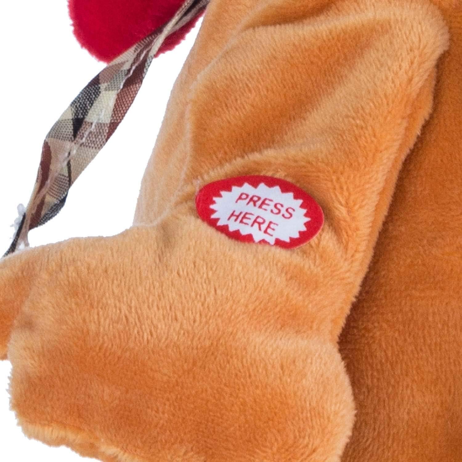 Detalle de GOODS+GADGETS Coq en peluche dansant et parlant : joue une mélodie et voltige sauvagement