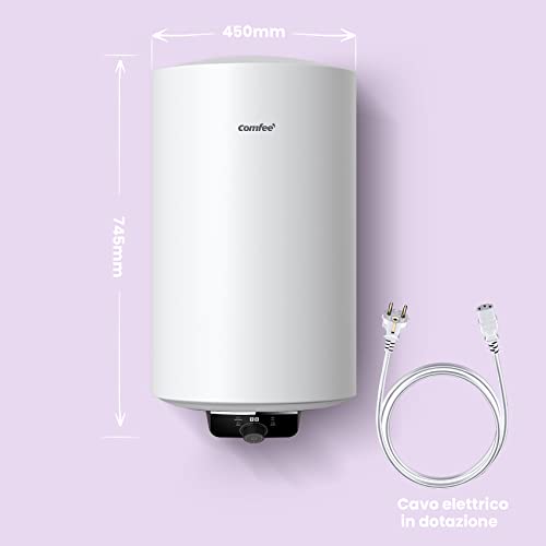 Thumbnail 6 de COMFEE Scaldabagno Elettrico 80 L Murale ad accumulo compatto WiFi Connect