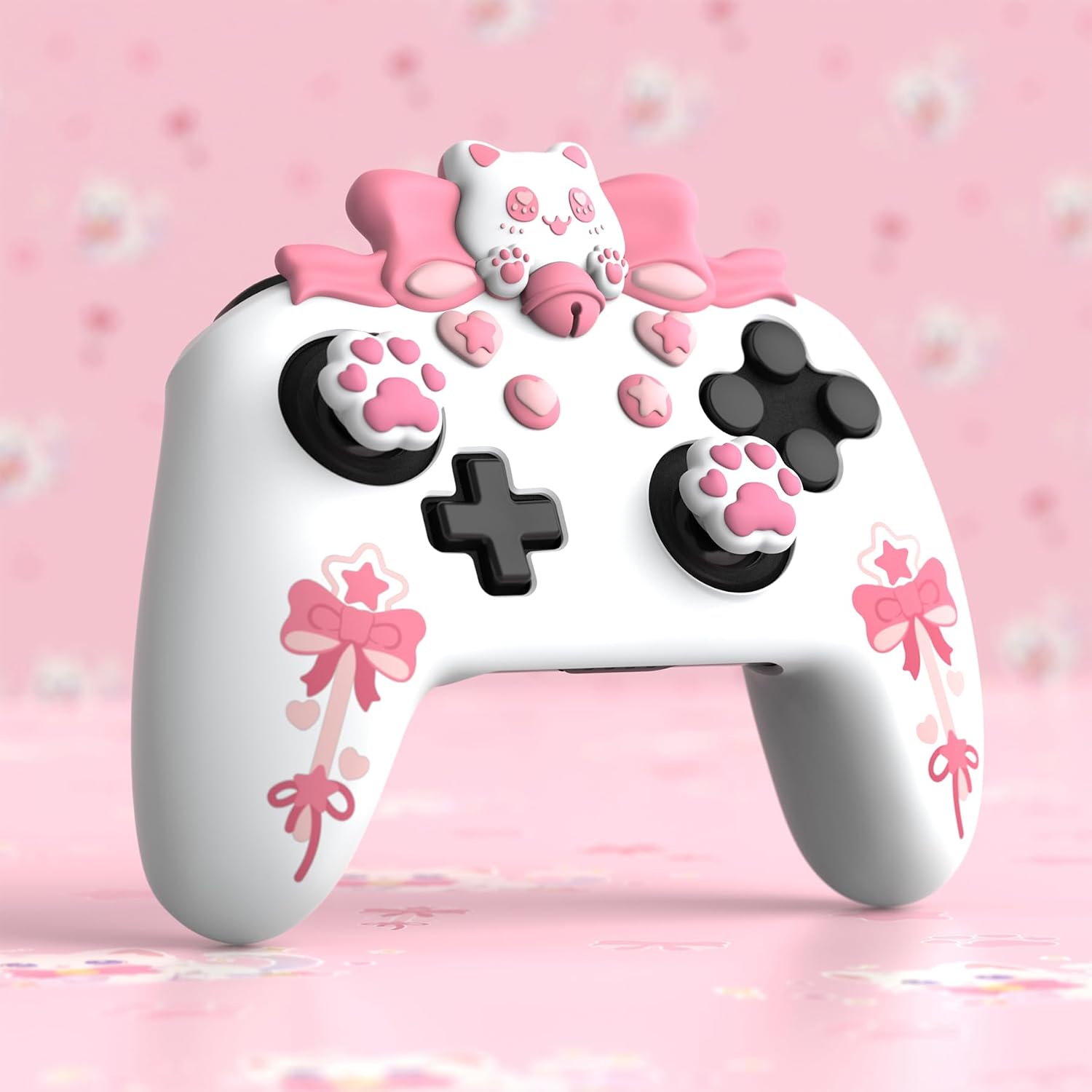 Thumbnail 6 de PlayVital Sweetheart Kitty Silicone Skin for Switch Pro Controller 🕹