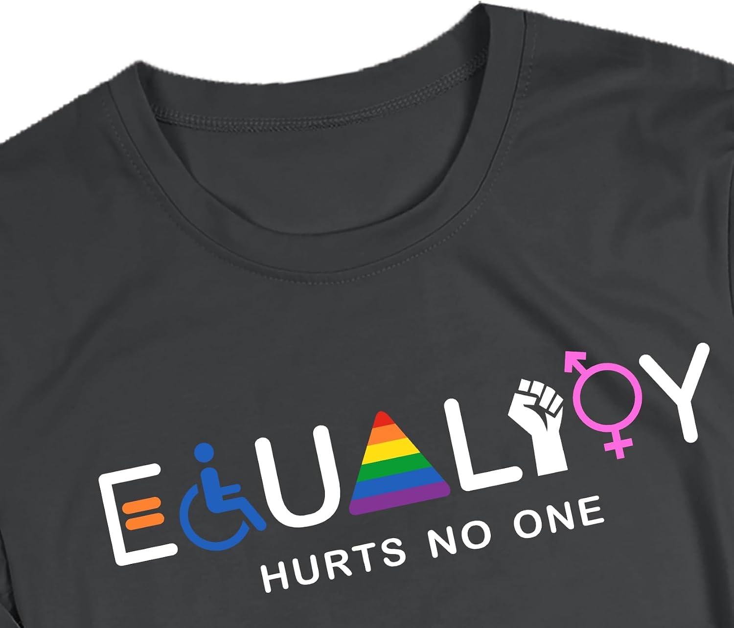 Detalle 2 de hohololo Mens Pride T Shirt – LGBT Equality Tee (S–XXL)