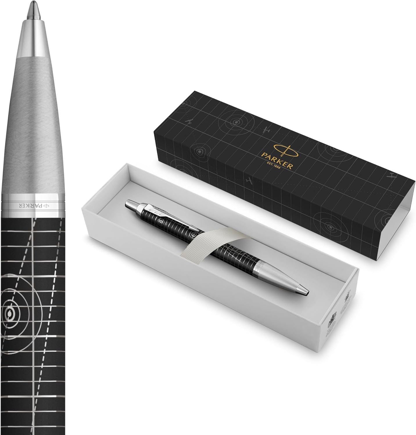 Parker IM Premium Penna a sfera - Legacy of Flight, finitura cromata e punta media