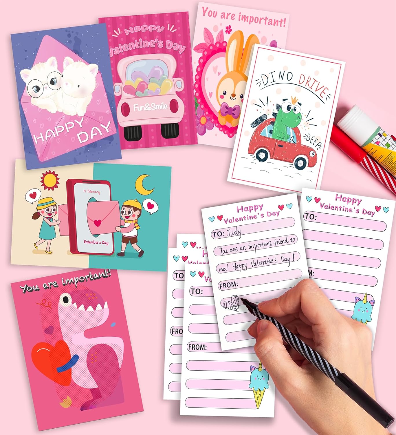Thumbnail 3 de HSHFAMIIY Valentines Day Cards 24-pack 💌
