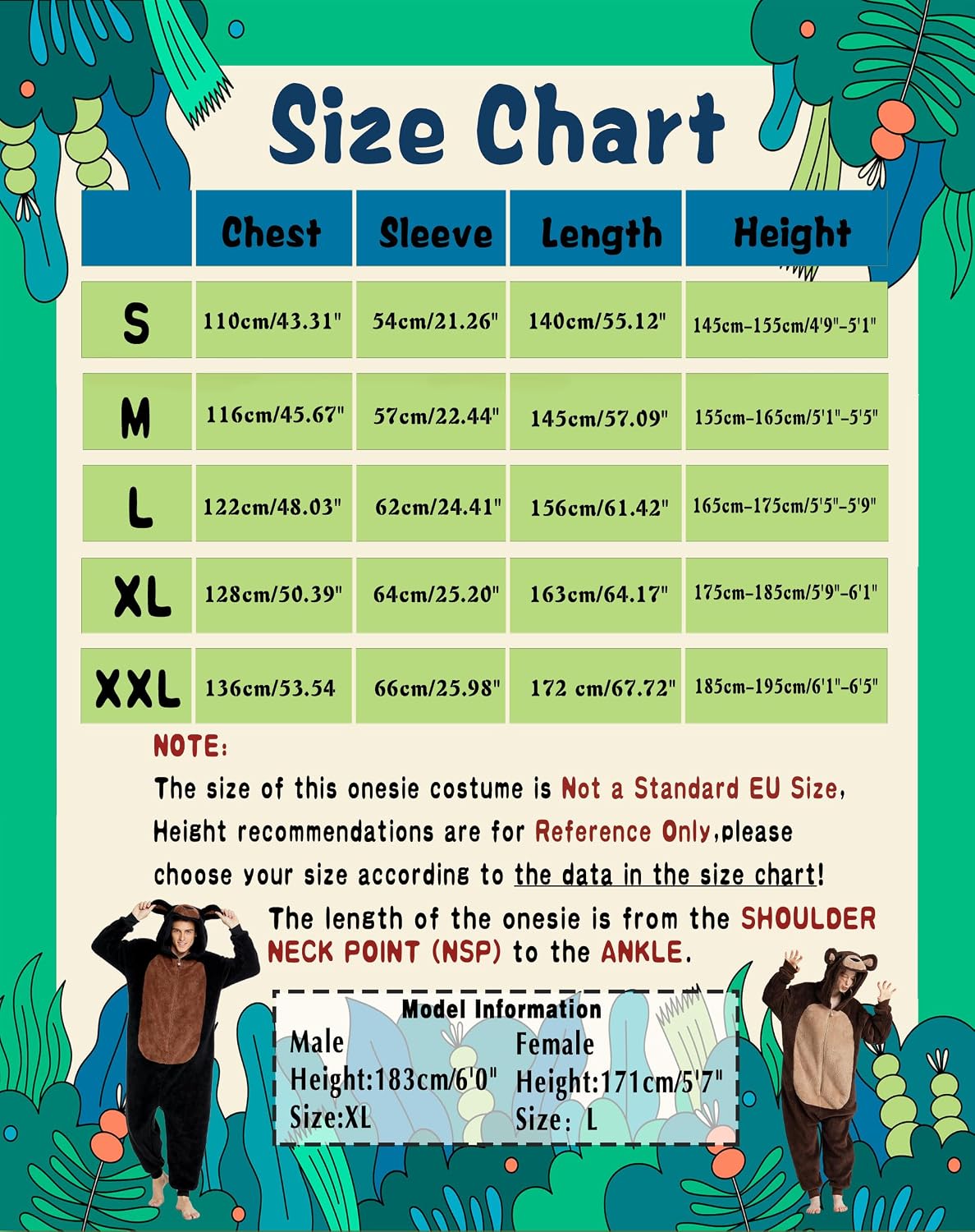 Thumbnail 3 de dressfan Unisex Fuzzy Bear Onesie Pajamas for Halloween and Christmas