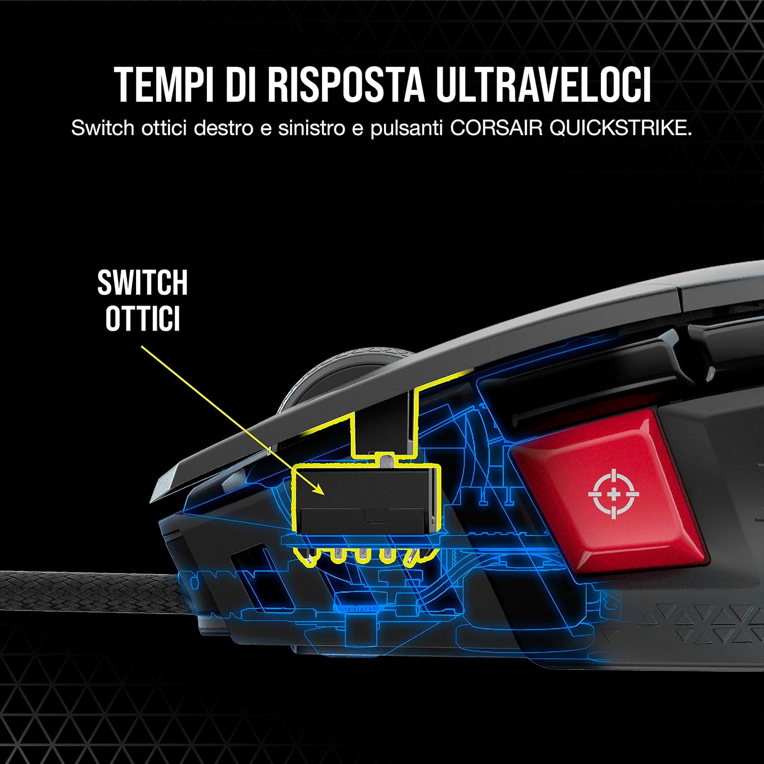 Thumbnail 4 de Corsair M65 RGB ULTRA Rev 2.0 mouse FPS Nero