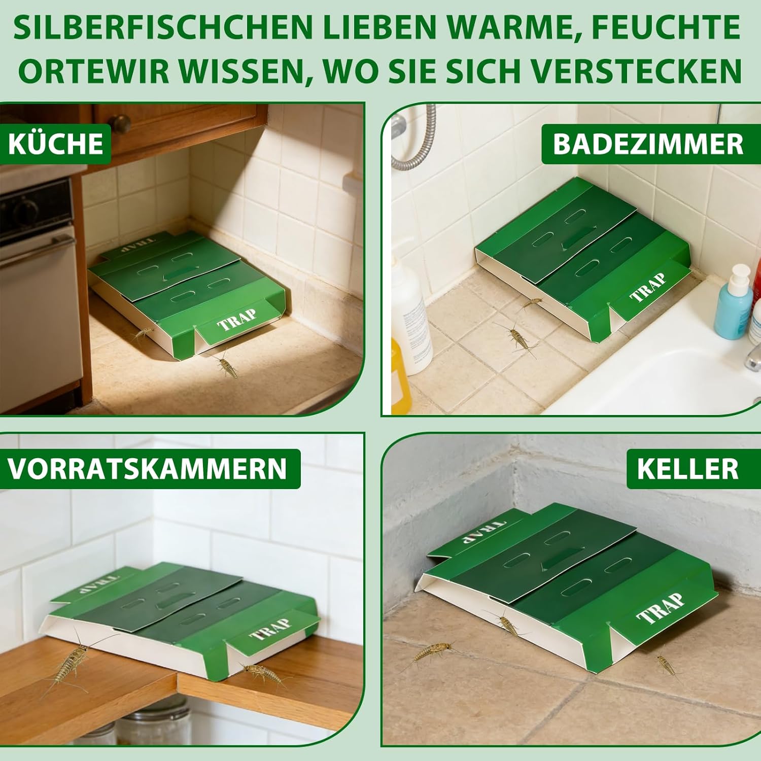Thumbnail 5 de Piège Poisson d’argent 10 pièces antica ford / lépismes – adhésif forte accroche, non toxique et sans odeur