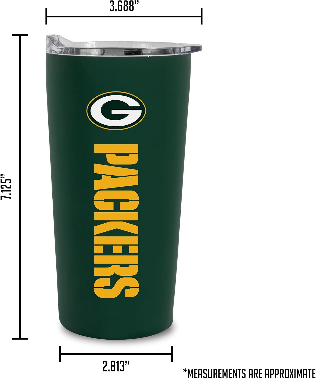 Thumbnail 6 de Rico Industries NFL Football Soft Touch Easy Grip Tumbler (18oz)