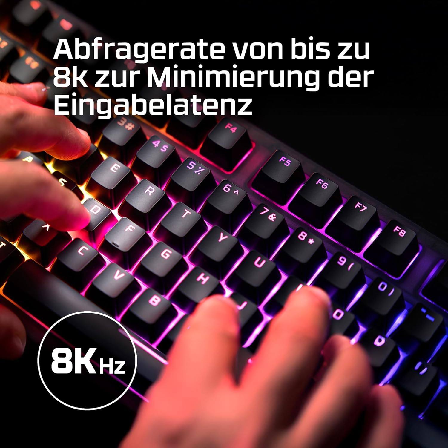 Thumbnail 6 de HyperX Origins 2 1800 Gaming-Tastatur – mechanische, hot-swapbare Schalter, QWERTZ deutsch, 8K Polling, austauschbares Gehäuse