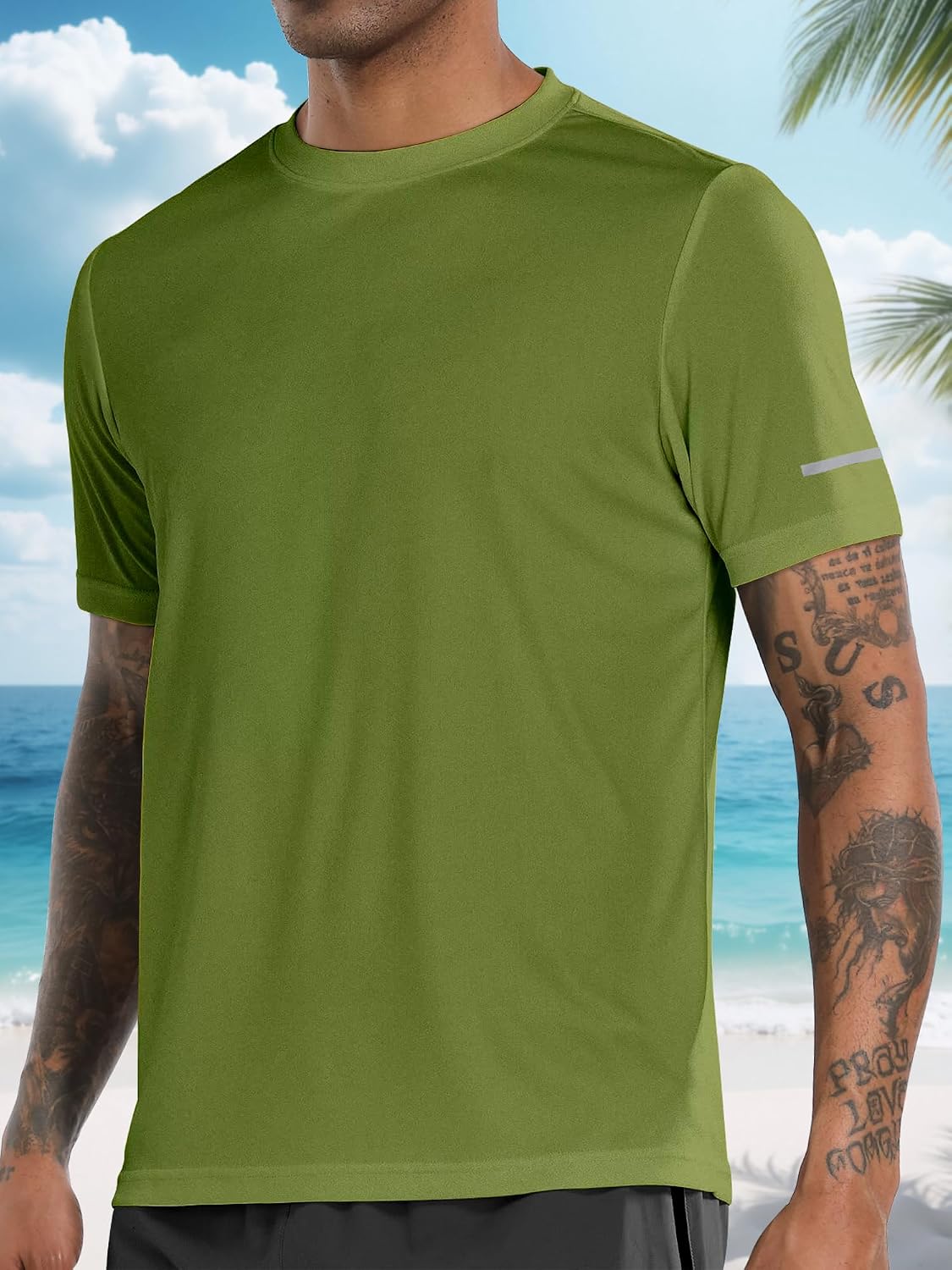 Thumbnail 1 de Men's Rash Guard UPF 50+ Sun Protection Short/Long Sleeve T-Shirts – Lightweight Quick Dry SPF UV Swim Shirt