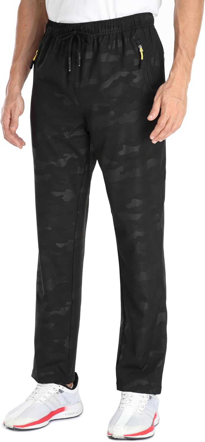 Detalle 2 de Men's Elastic Waist Hiking Pants Quick-Dry Water-Resistant