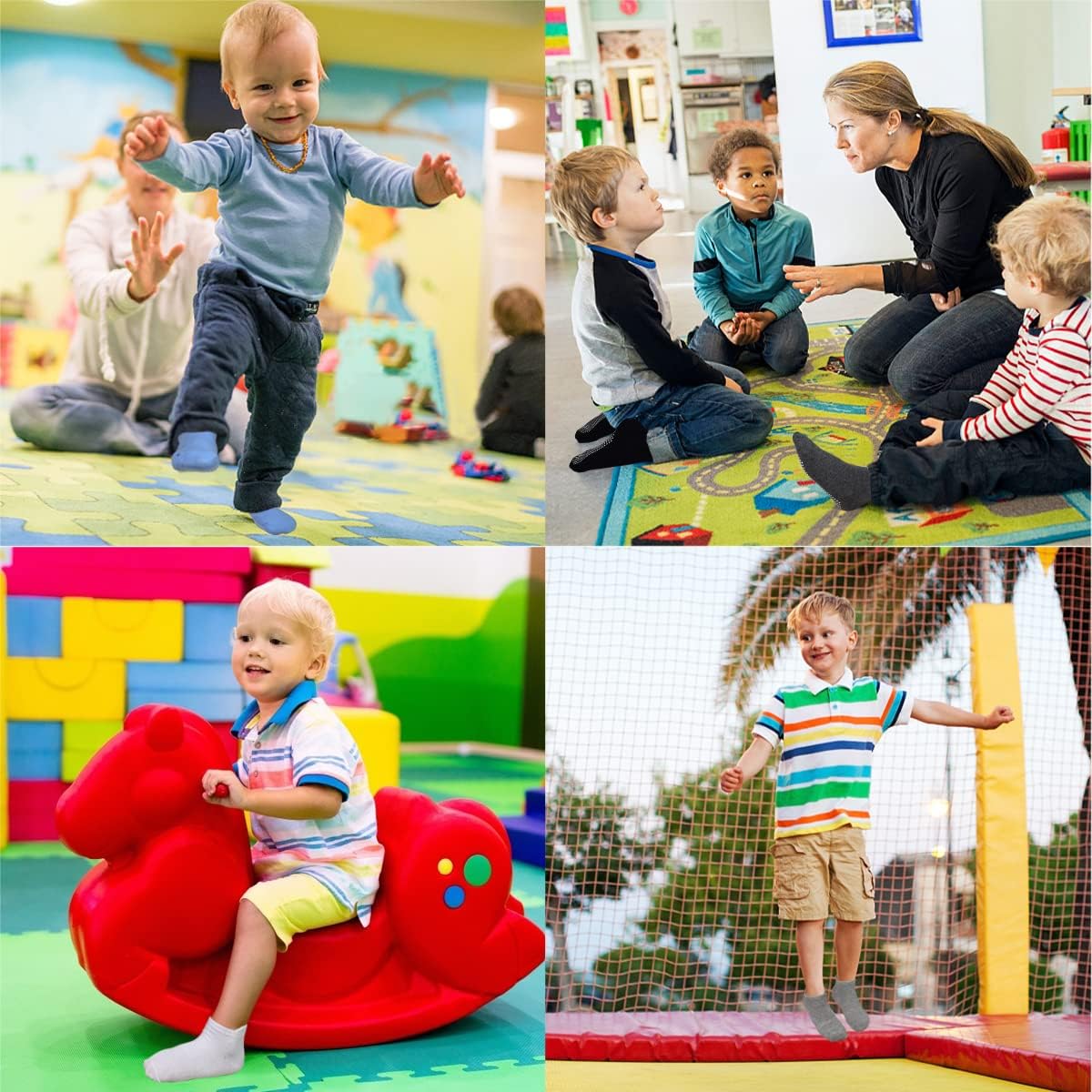 Detalle 2 de GRPSKCOS Stoppersocken Kinder – 12 Paar Rutschsocken für Babys und Kleinkinder von 6–7 Jahren