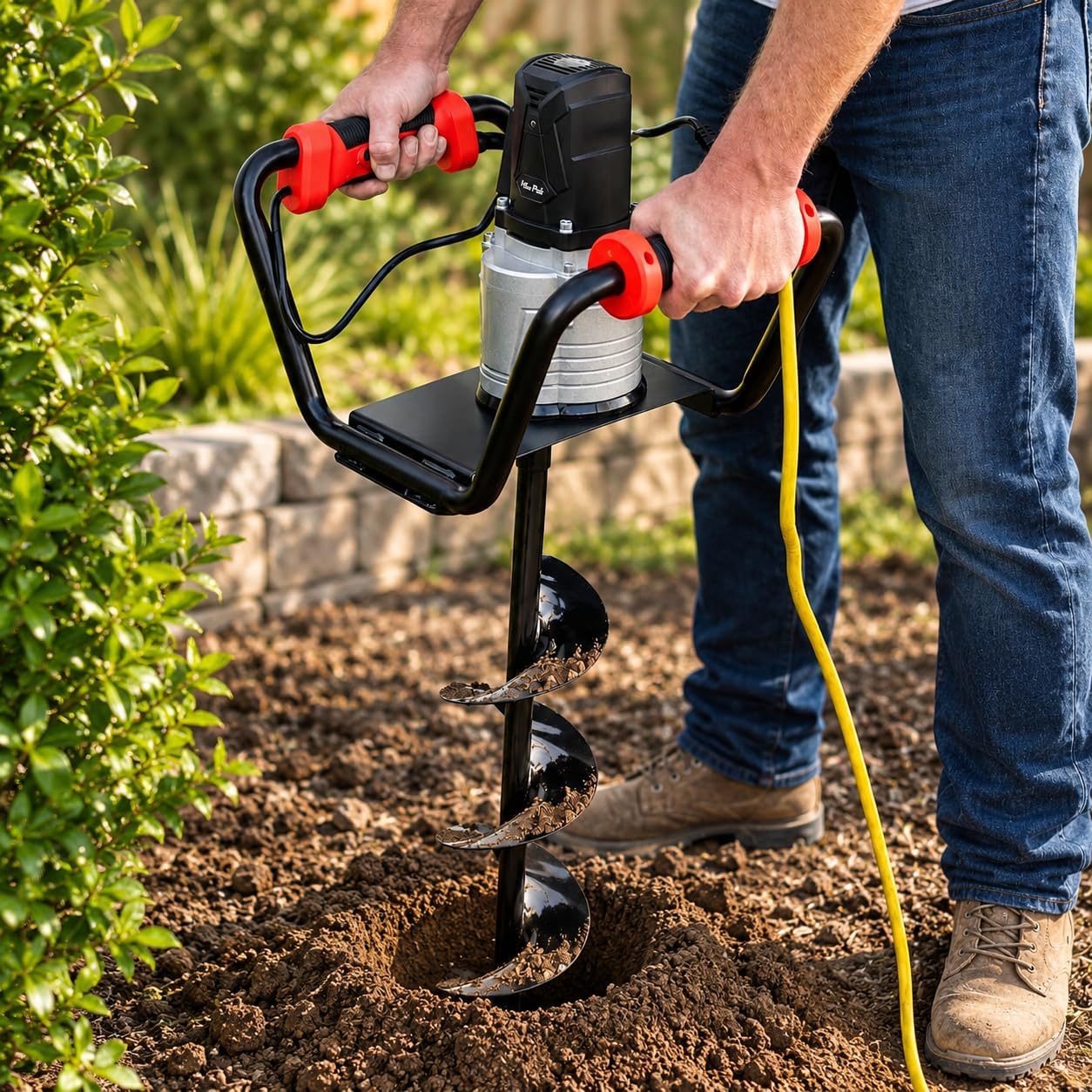 Detalle de XtremepowerUS 85060 Electric Post Hole Digger, 1500W with 6-Inch Auger