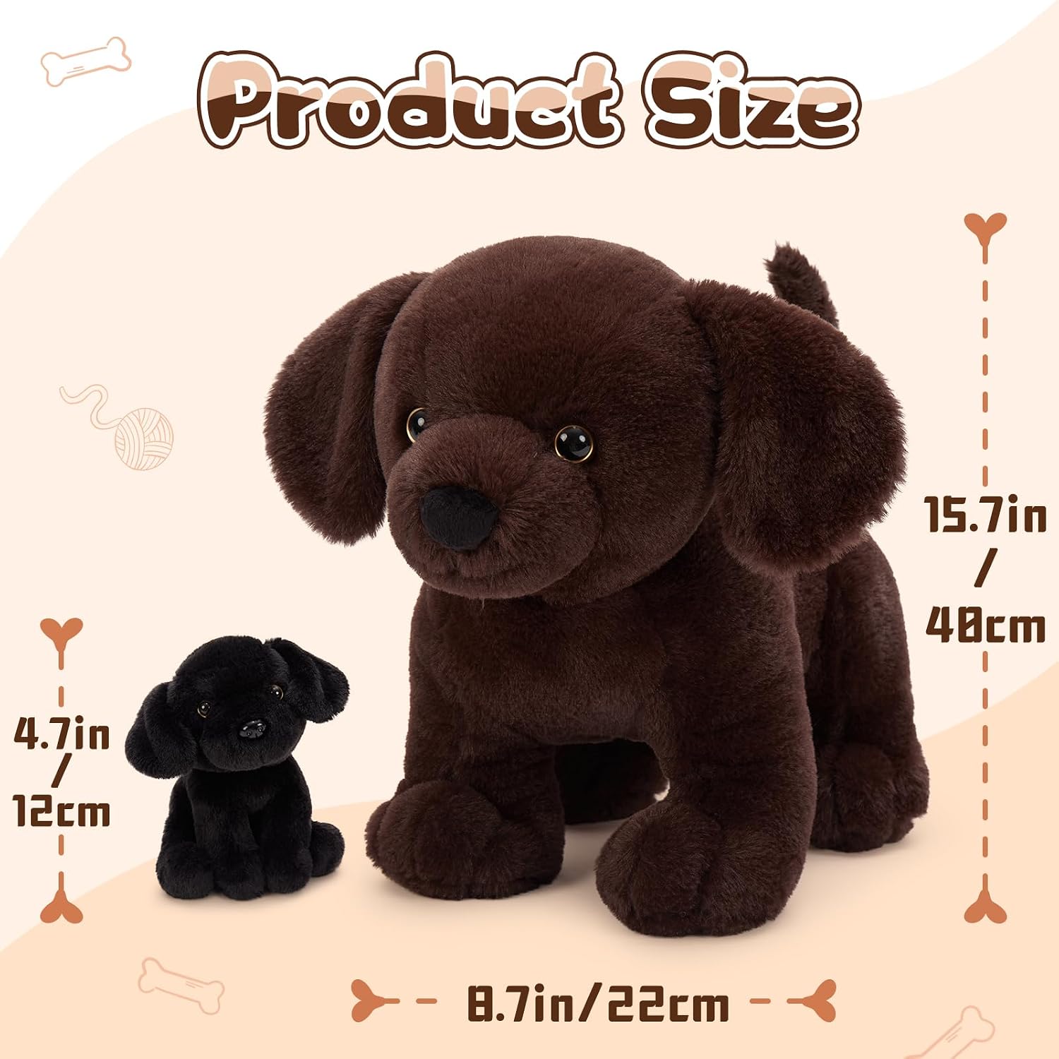 Detalle 2 de Labrador Retriever Plüschset 40 cm von MorisMos