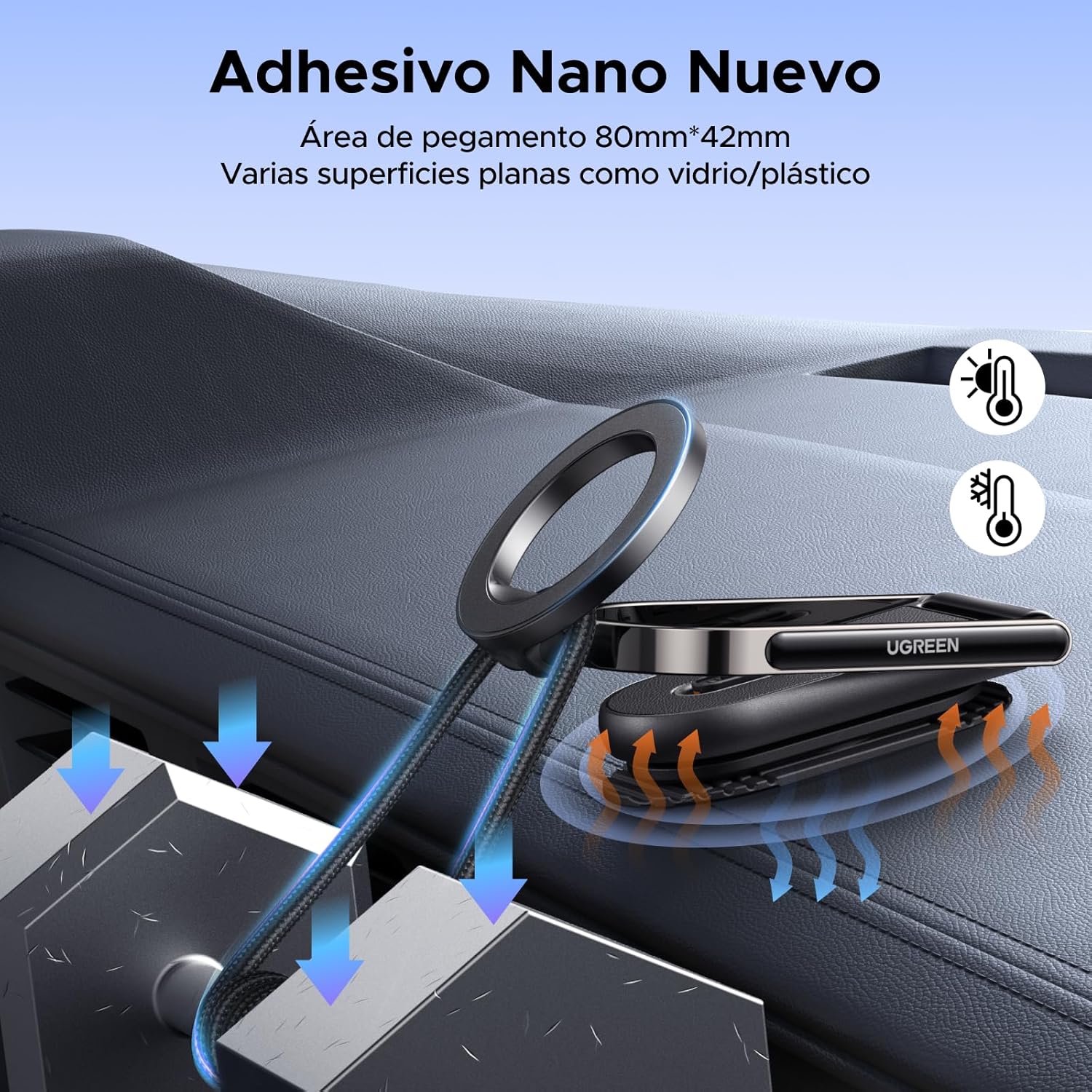 Thumbnail 6 de UGREEN Soporte Móvil Coche MagSafe Plegable y Magnético