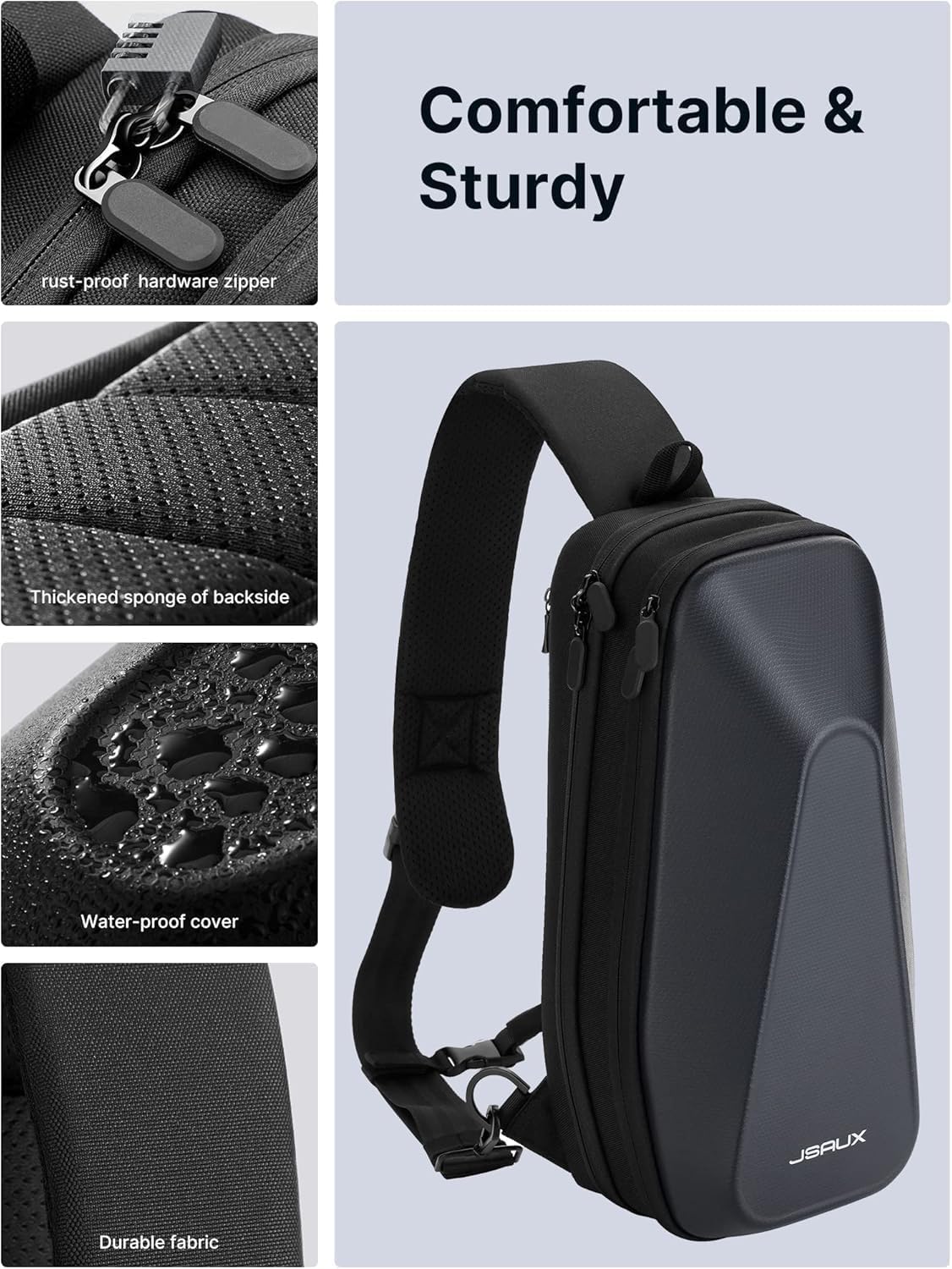 Thumbnail 5 de JSAUX Sacoche de transport BG0105X pour Steam Deck (OLED) et ROG Ally avec coque rigide en EVA