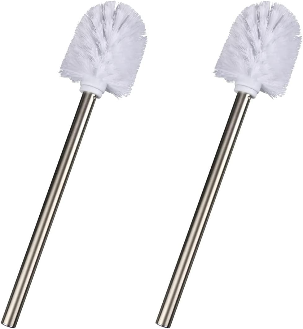Detalle 1 de WENKO Brosse de rechange avec manche en acier inox mat blanc – tête interchangeable