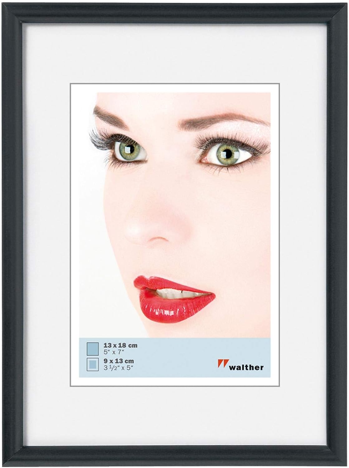 Detalle de Walther design Bilderrahmen Schwarz 9 x 13 cm KB913H – Galeria Kunststoffrahmen