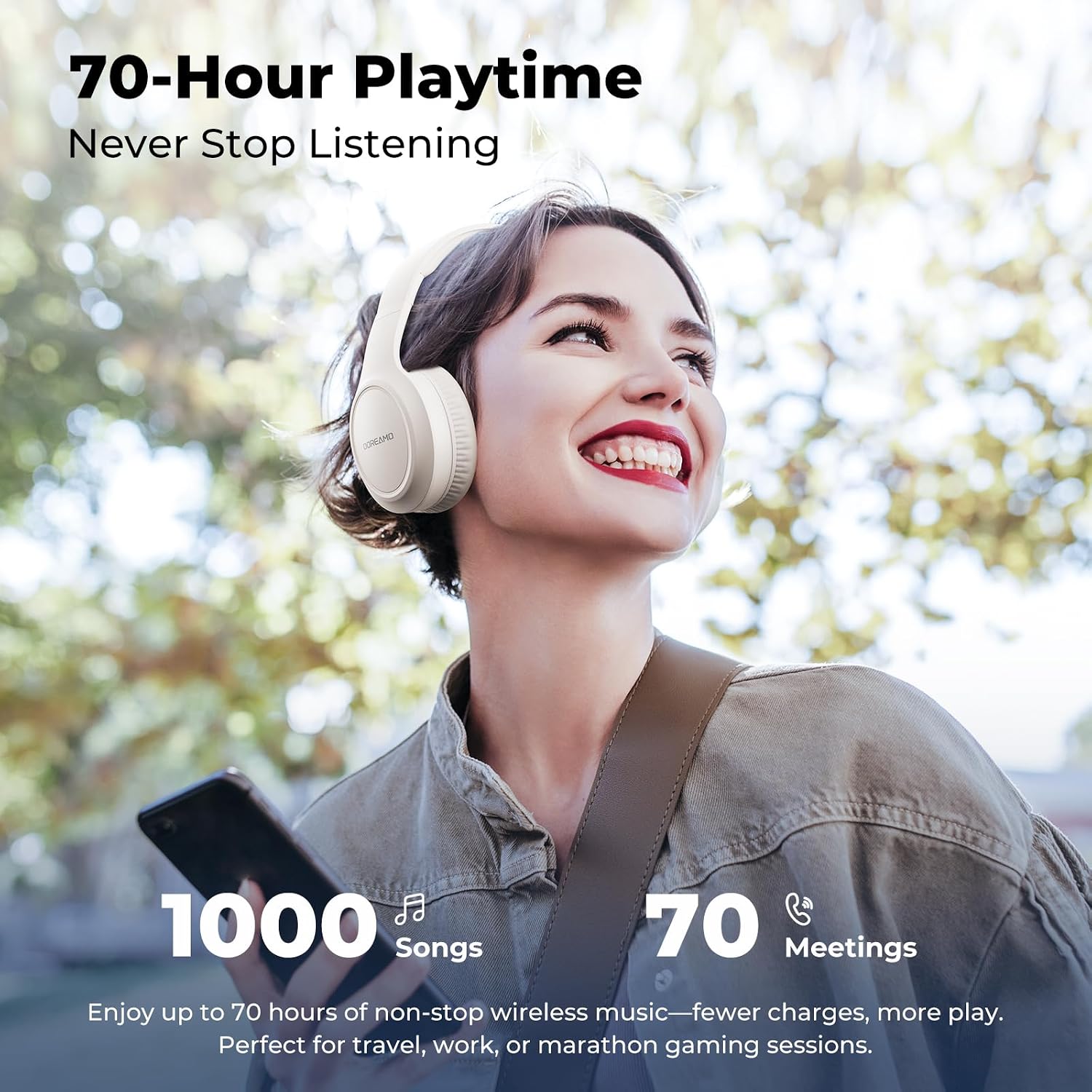 Thumbnail 3 de DOREAMO Wireless Over-Ear Headphones