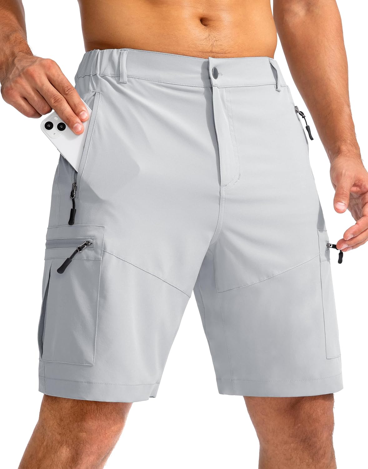 Detalle de Pudolla 9-Inch Cargo Hiking Shorts for Men