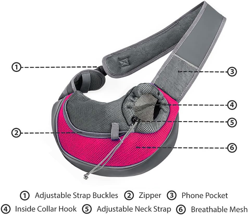 Detalle 2 de Pet Sling Carrier Adjustable Shoulder Strap