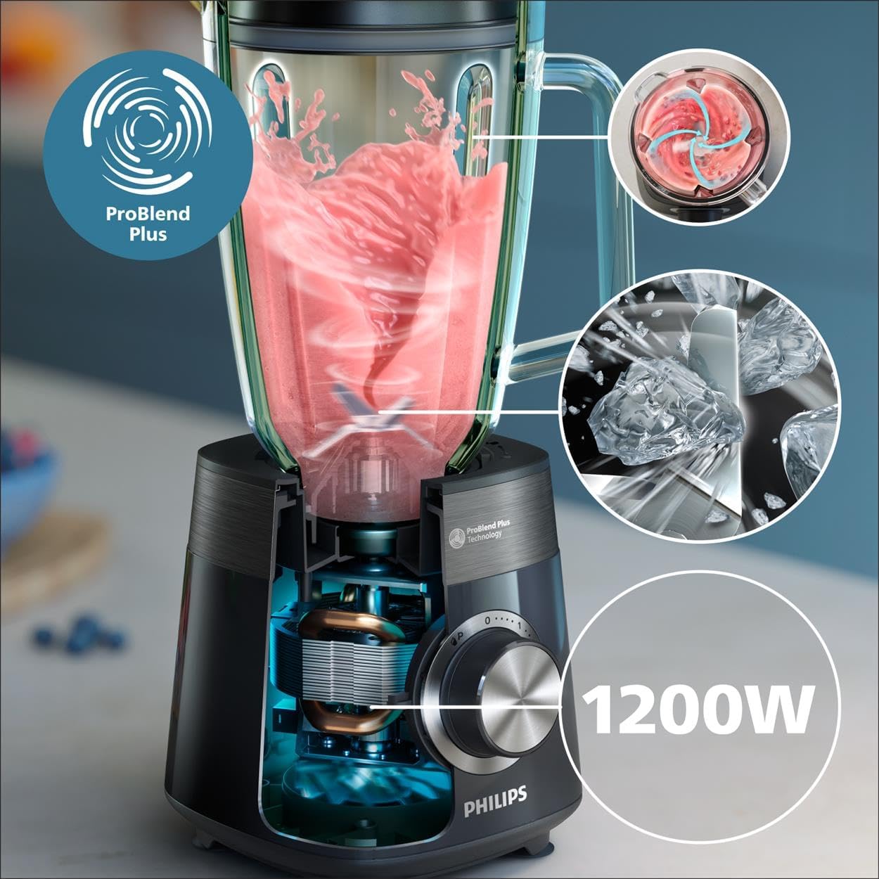 Detalle 2 de Philips 5000-Serie Standmixer 1200 W 🍹