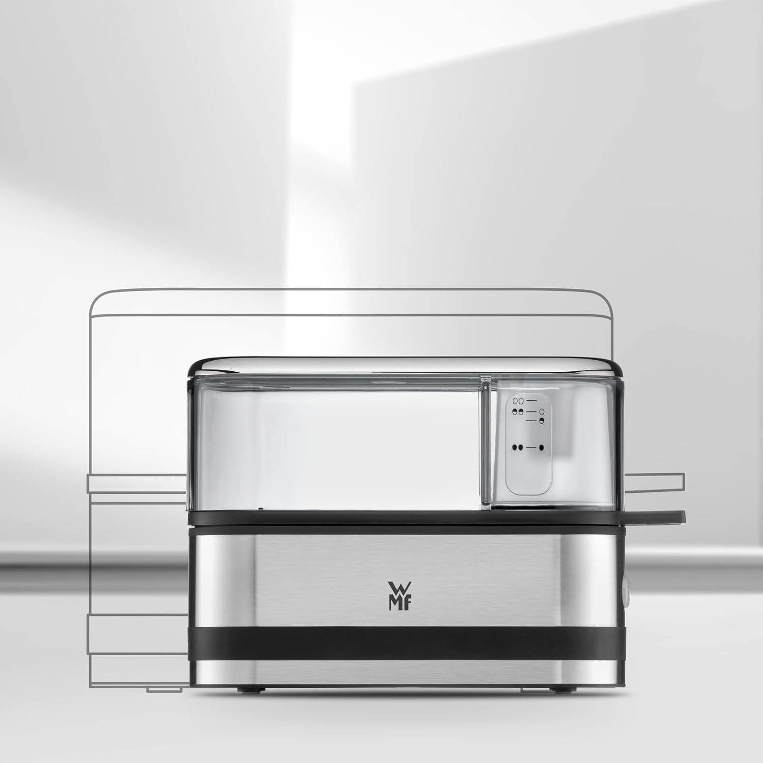 Thumbnail 1 de WMF Küchenminis Eierkocher aus Cromargan für 1–2 Eier (250 W) mit Wasser-Dosierer und Signalton
