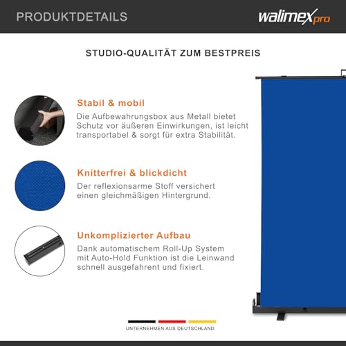 Thumbnail 3 de Walimex Pro Roll-Up Panel 165x220 cm fond photo gris ⚙️