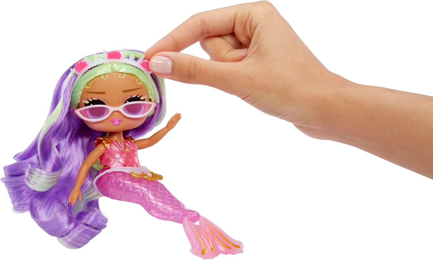 Detalle 2 de L.O.L. Surprise! 510437-EUC Tweens Mermaid Cleo Clove – lalka syrenka ze zmieniającym kolor ogonem