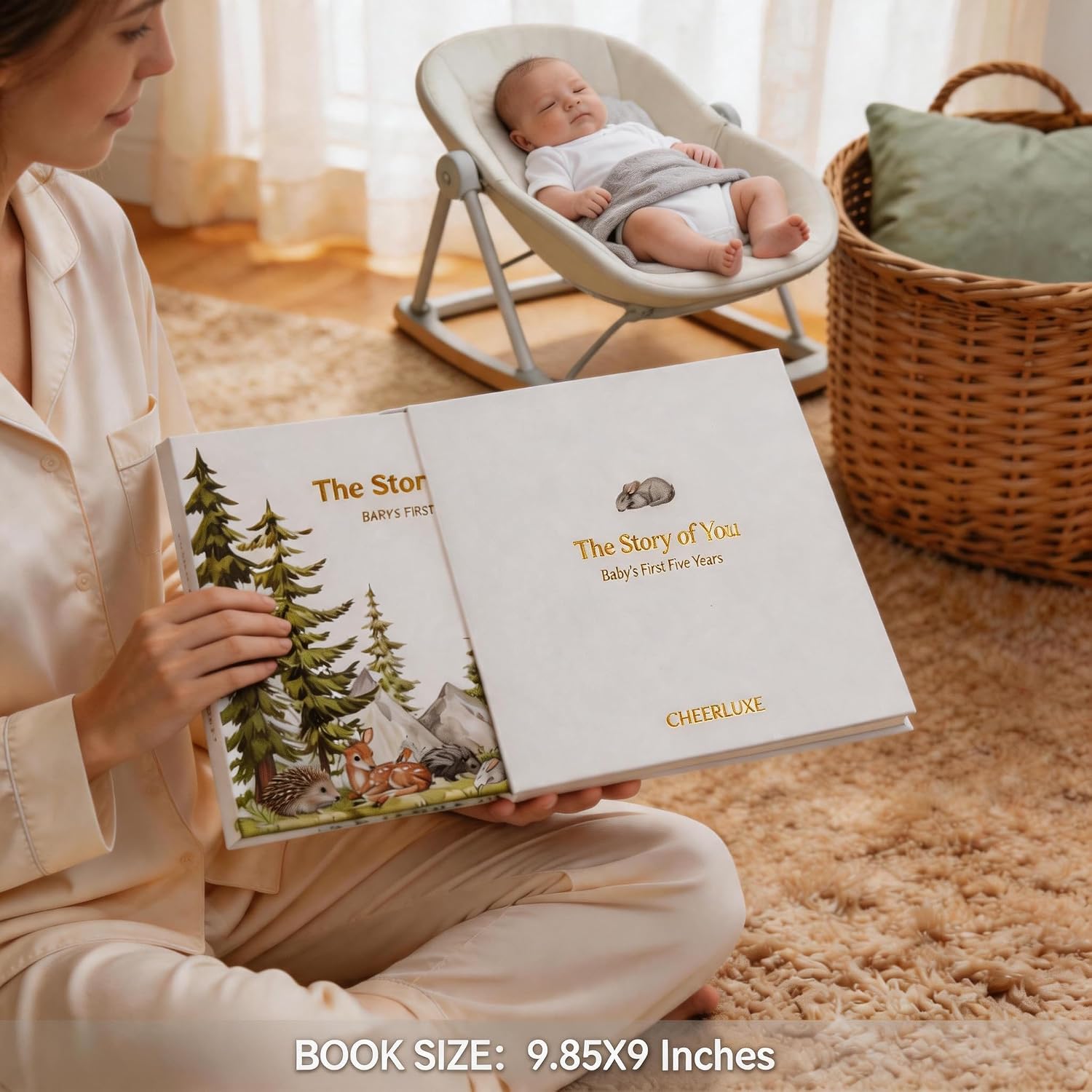 Thumbnail 2 de CHEERLUXE ATTZ-000522 Baby Memory Book, 120 Pages, Woodland Animals