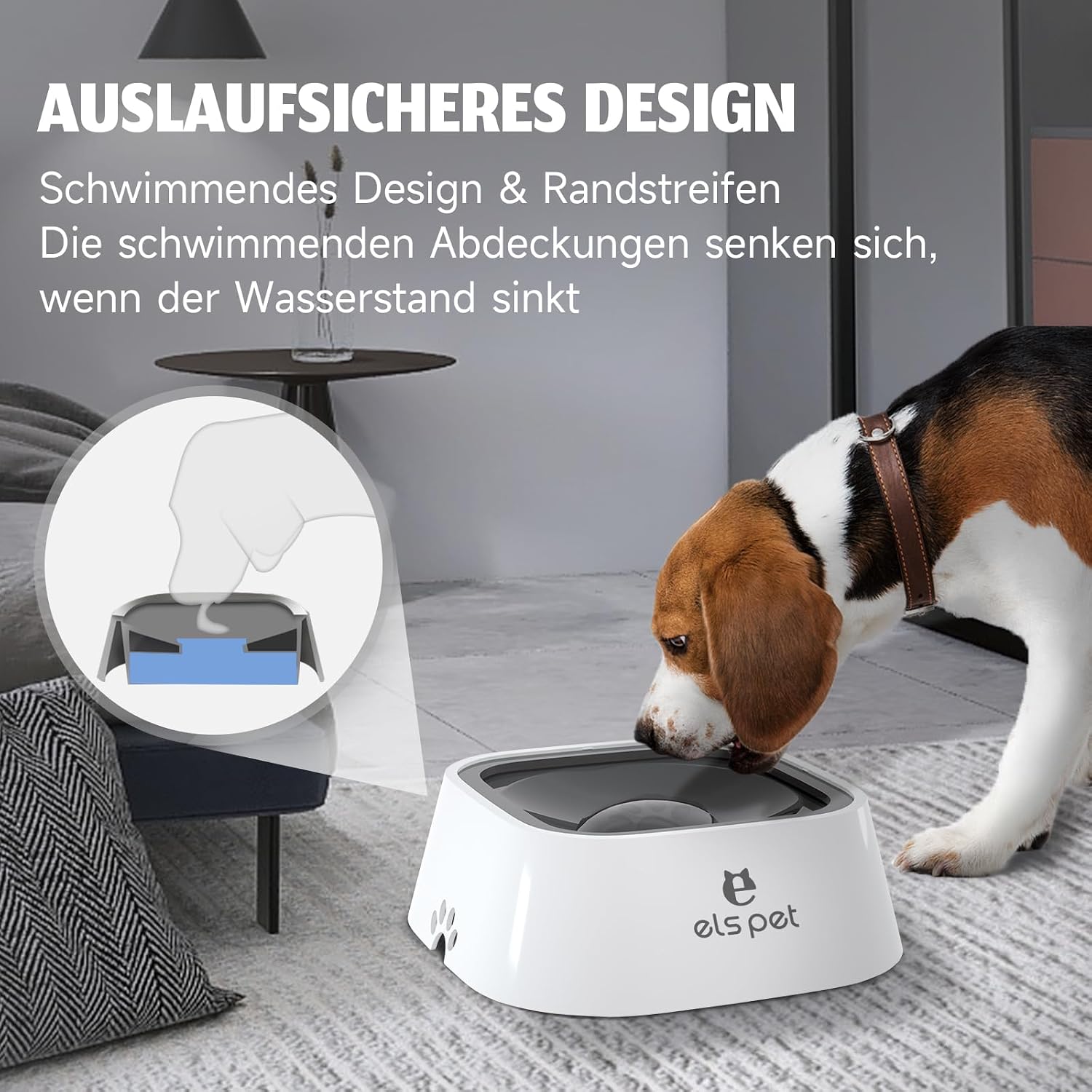 Thumbnail 1 de ELS PET 1L Wassernapf auslaufsicher für Hunde
