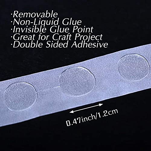 Detalle de ALLFUN 1000 Pieces Glue Point Dots Double Sided Adhesive for Balloons Craft