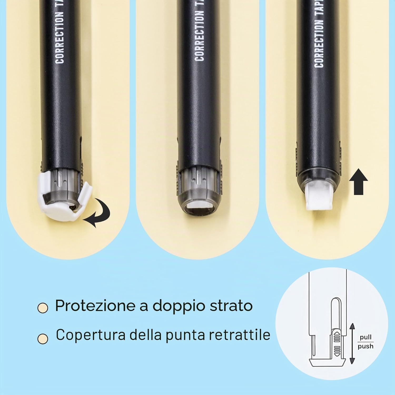 Detalle 2 de STATIONERY ISLAND correttore a nastro da 24 pezzi bianchetto (totale 144 m) larghezza 5 mm
