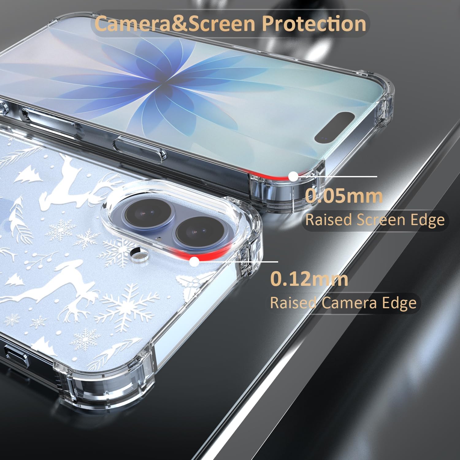 Detalle 2 de CAROKI Clear Vintage Phone Case for iPhone 17