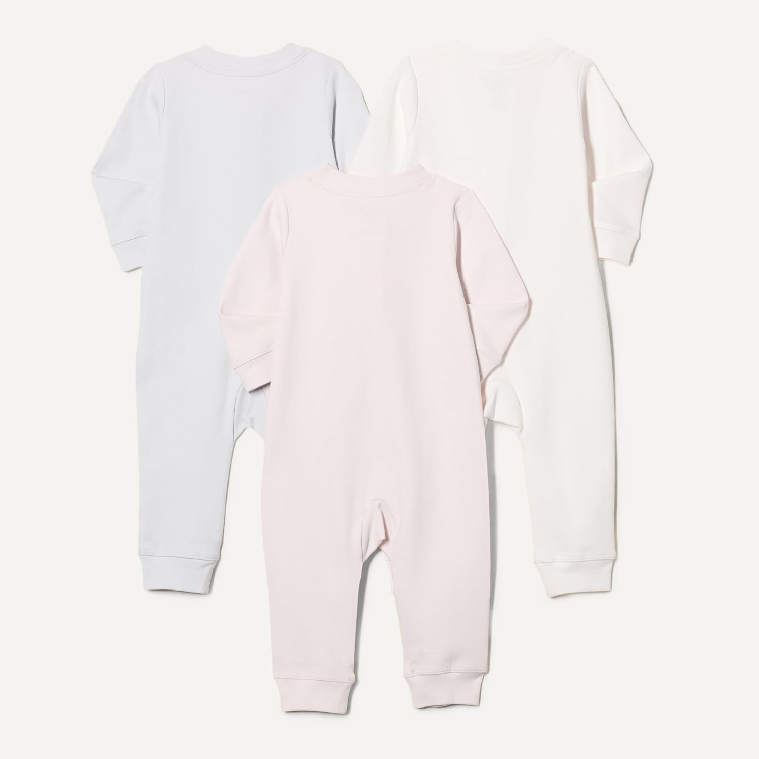 Detalle de Amazon Essentials Unisex Babies' Cotton Zip-Front Footless Sleep and Play Sleepsuit, Pack of 3
