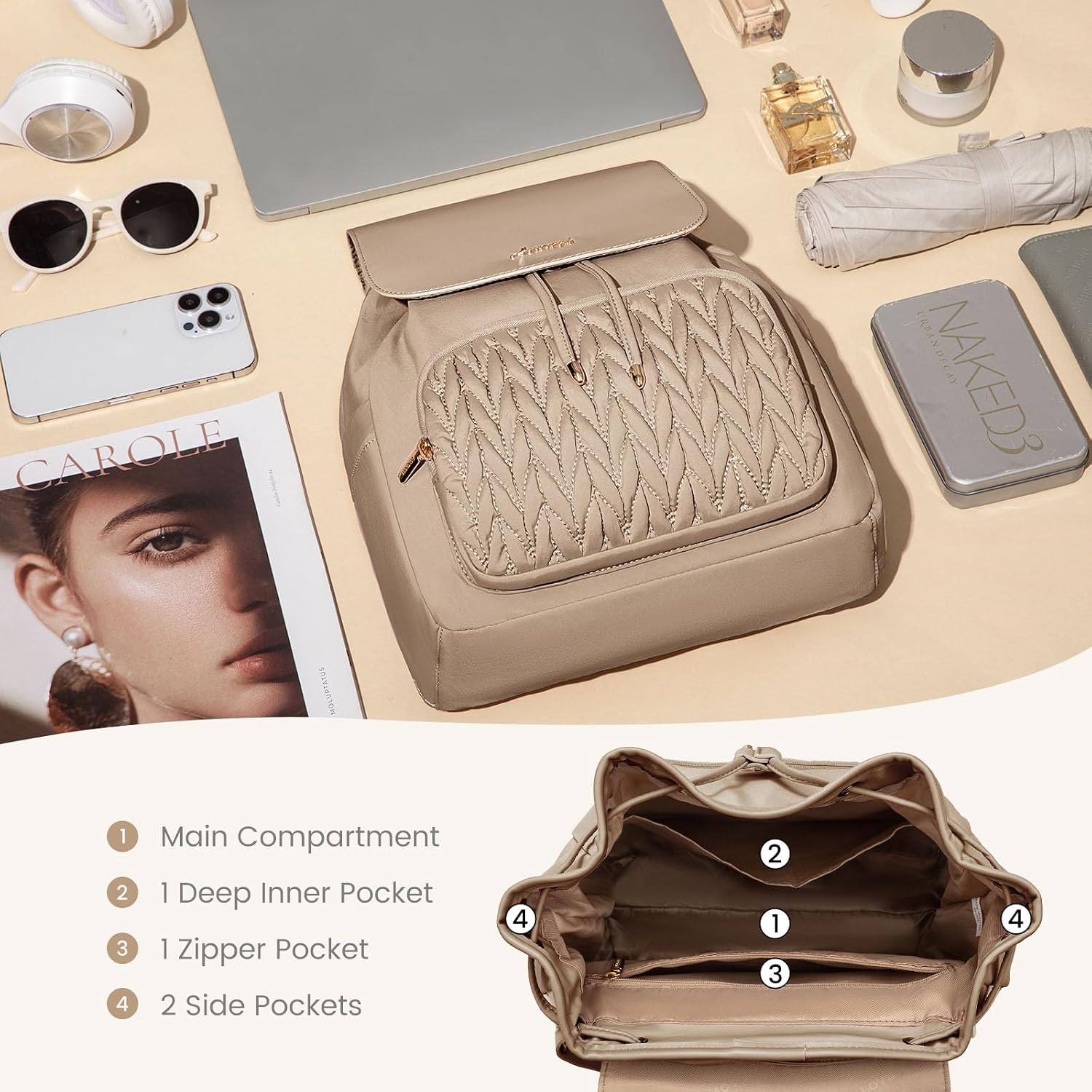 Detalle 2 de LOVEVOOK Rucksack Bag for Women 0.6 kg