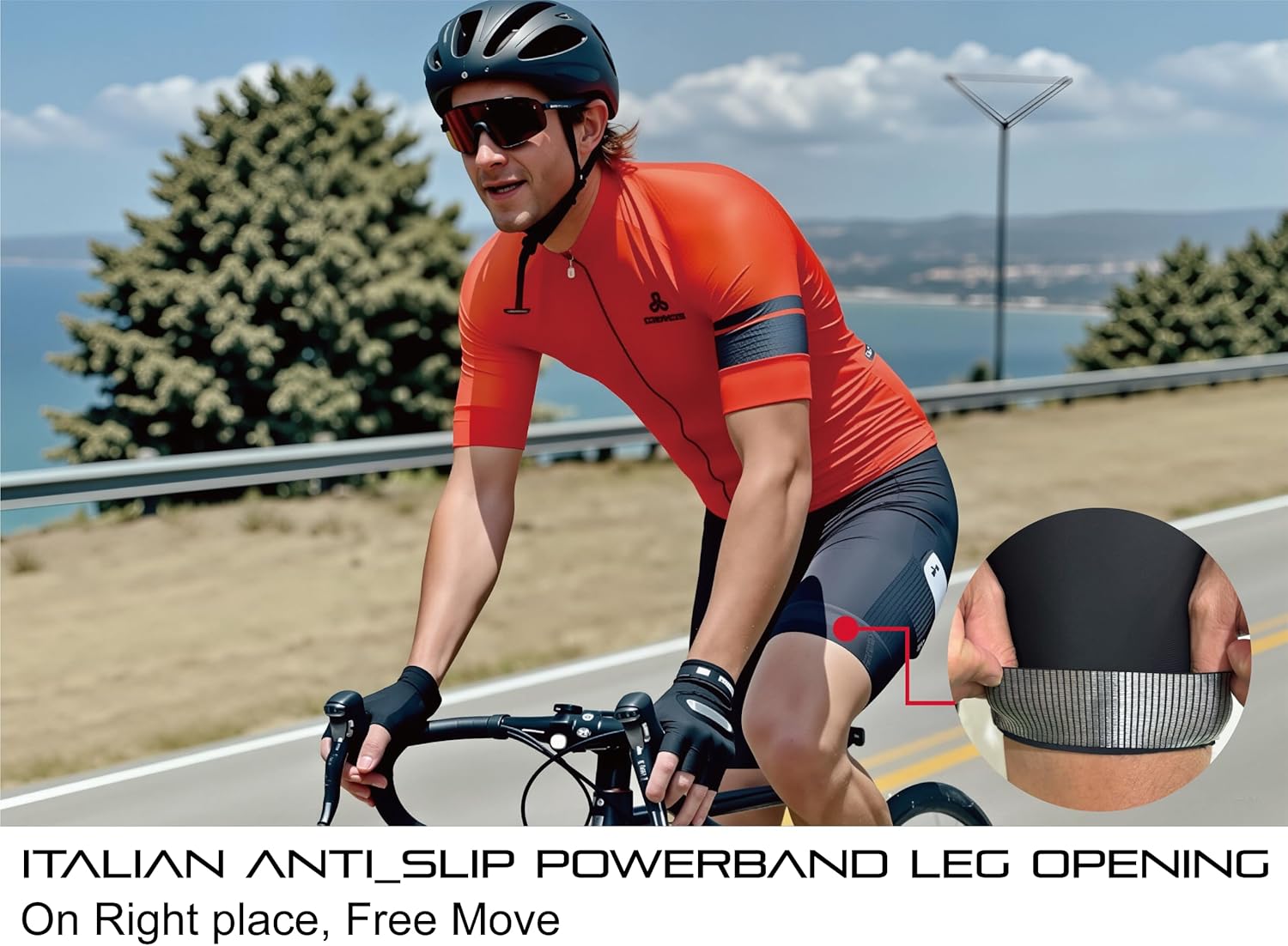Thumbnail 1 de CEROTIPOLAR Herren-Bib Shorts mit Langstrecken-Polster und UPF50+ Sonnenschutz