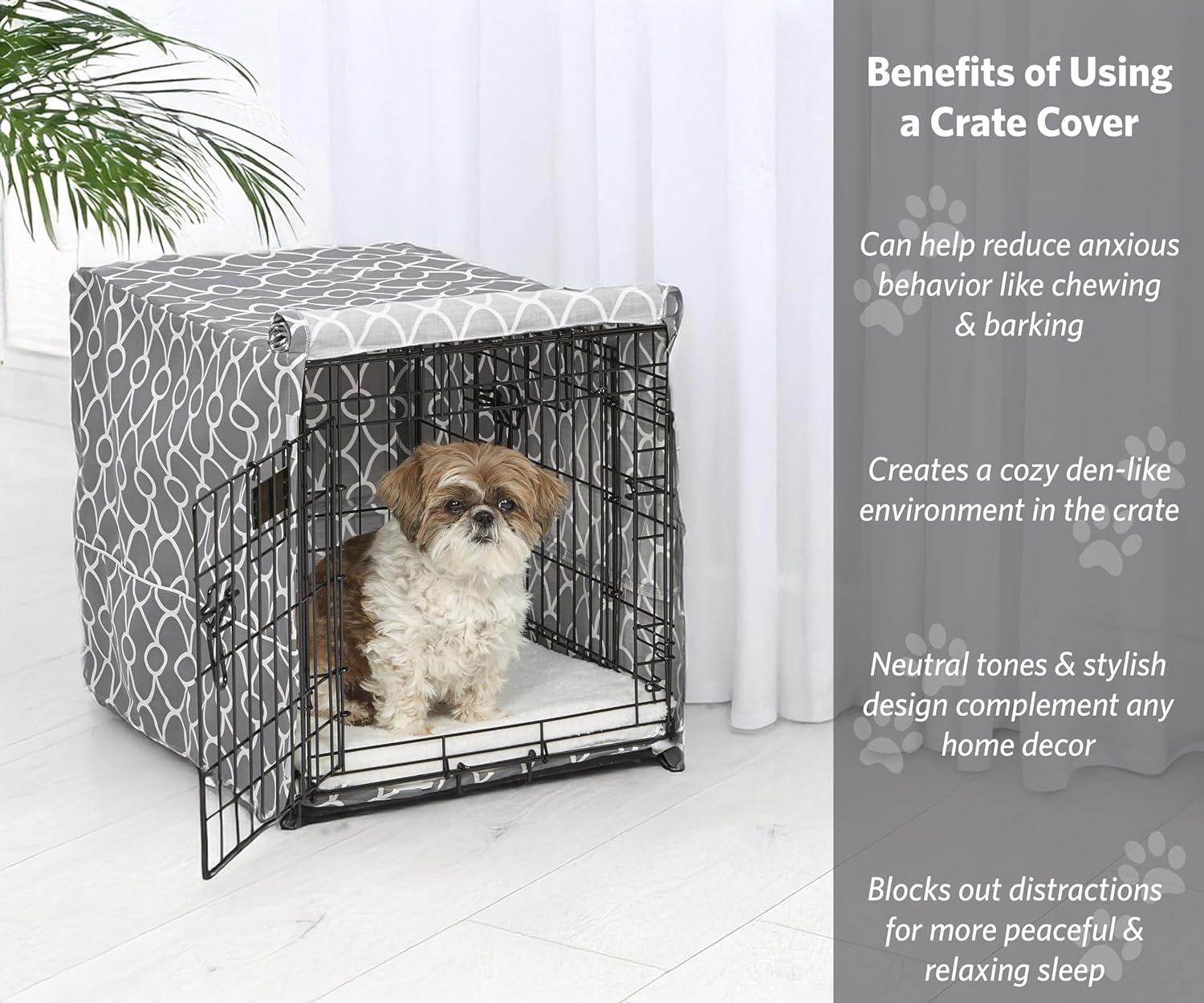 Thumbnail 1 de MidWest Homes for Pets Copertura per gabbia per cani piccoli (61 cm) con protezione in teflon