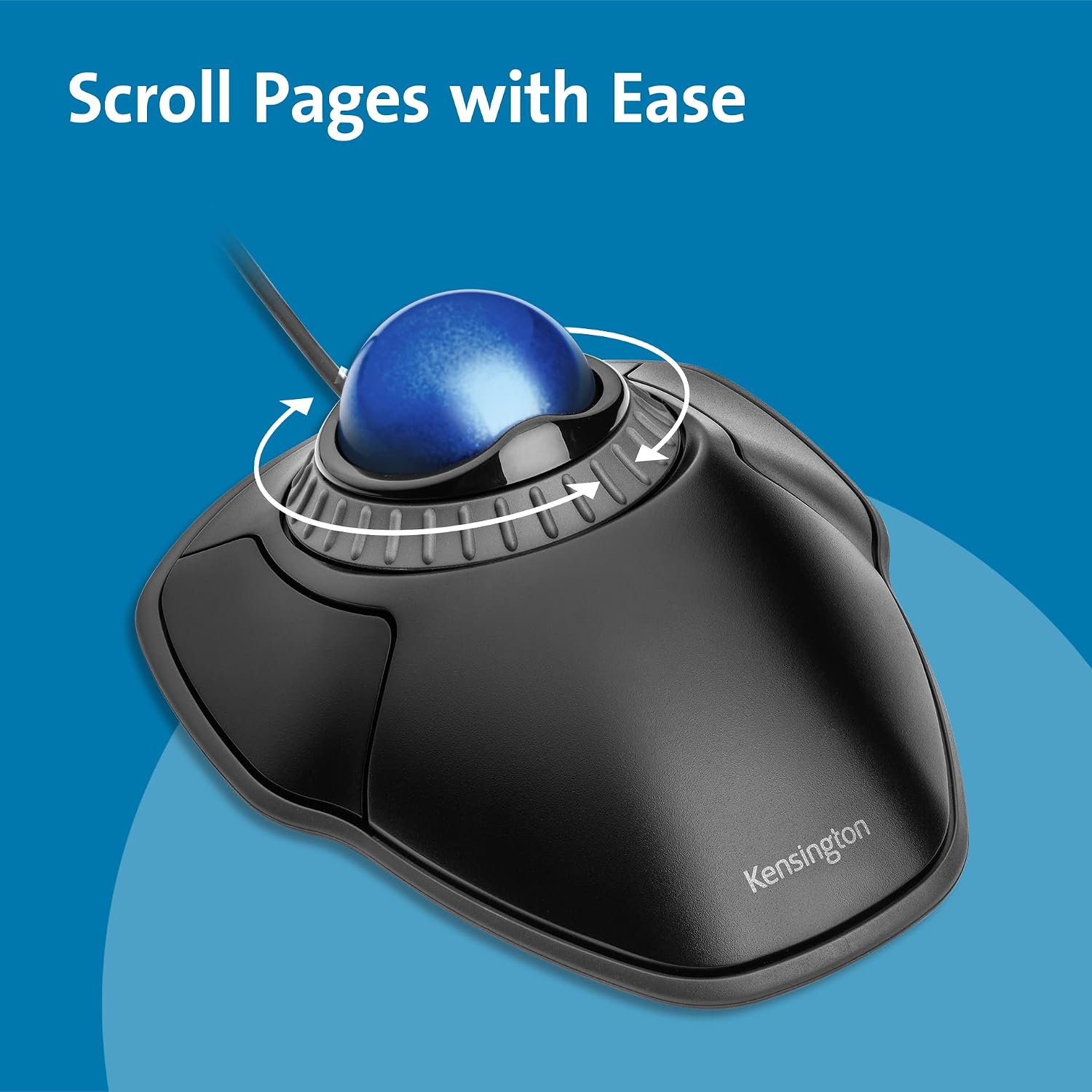 Detalle de Kensington K72337EU Mouse Orbit: Mouse con trackball cablato, ambidestro e affidabile