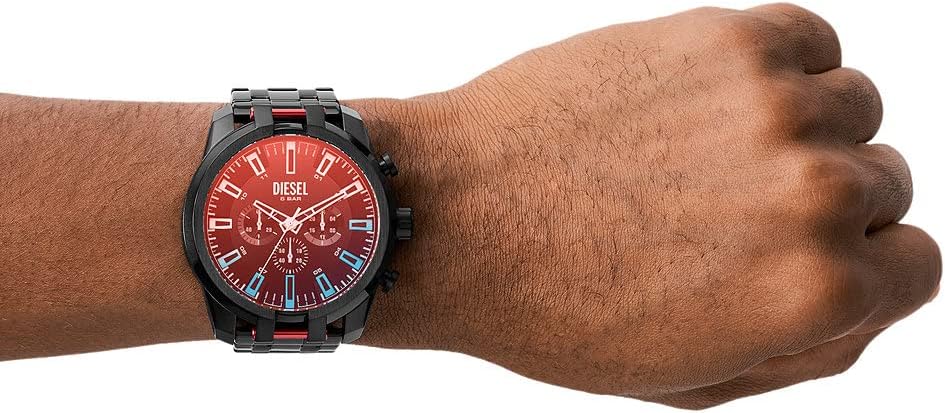 Thumbnail 1 de Diesel Split Uhr für Herren – Quarz-Chronograph, Edelstahlgehäuse, Zifferblatt schwarz